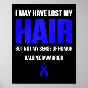 Poster Alopecia Sensibilisation Perte de cheveux Guerrier
