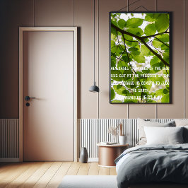 Poster Alors l'arbre chantera la foi