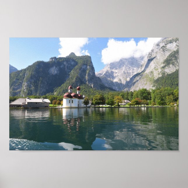 Poster Alpes bavaroises de Königssee (Devant)