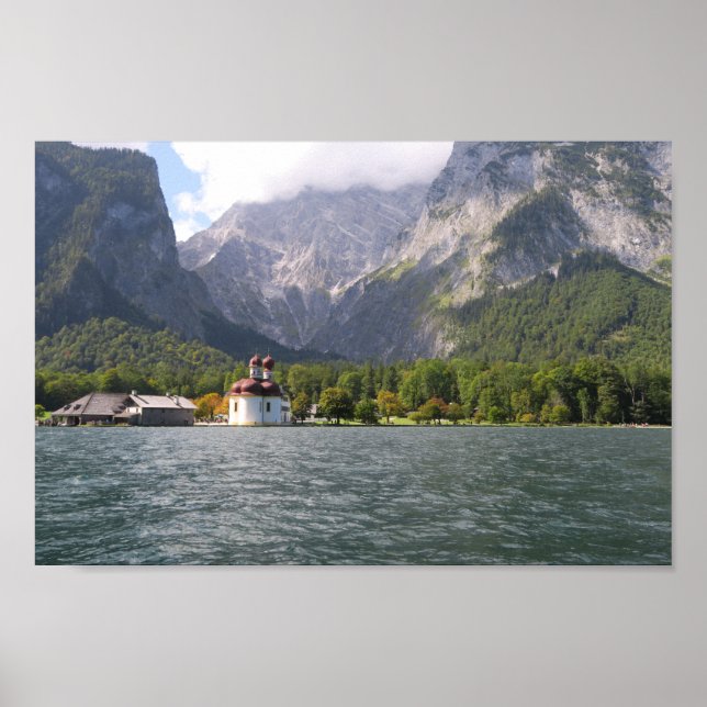 Poster Alpes bavaroises de Königssee (Devant)