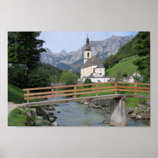 Poster Alpes bavaroises de Ramsau