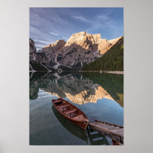 Poster Alpes dolomitiques   Pragser Wildsee   Tyrol, Ital