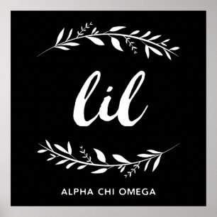 Poster Alpha Chi Omega Lil Wreath