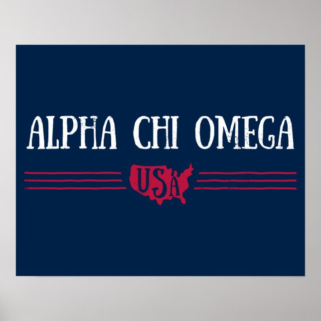 Poster Alpha Chi Omega - USA (Devant)