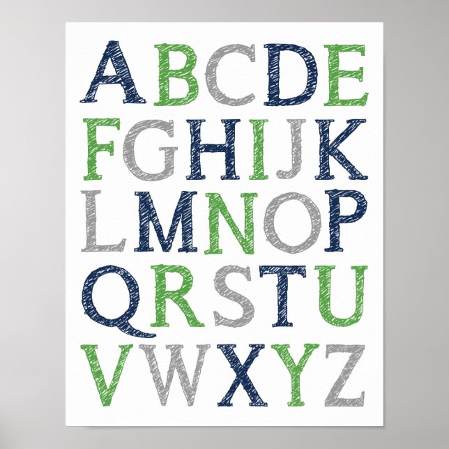 Poster Alphabet (Devant)