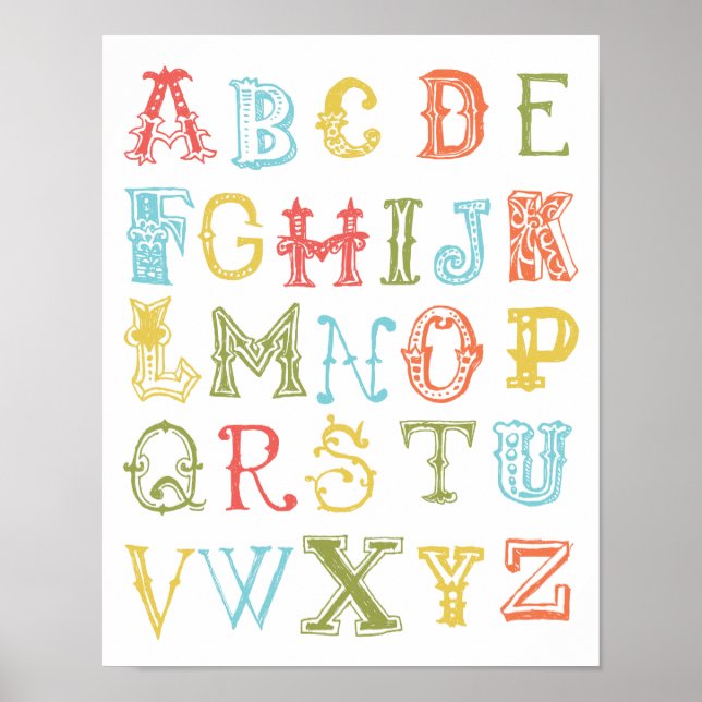 Poster Alphabet (Devant)
