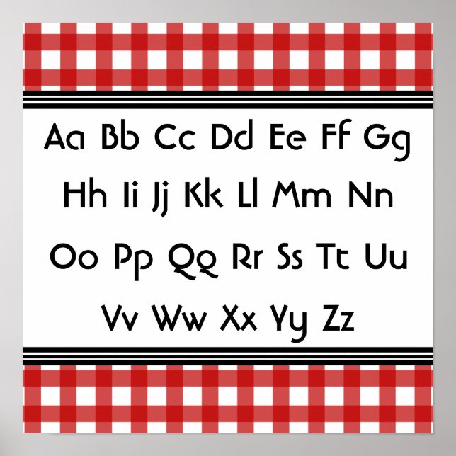 Poster Alphabet (Devant)