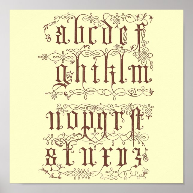 Poster alphabet (Devant)