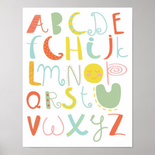 Poster Alphabet ABC pour enfants