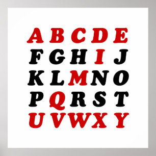 Poster Alphabet Anglais