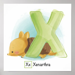 Poster Alphabet animal mignon