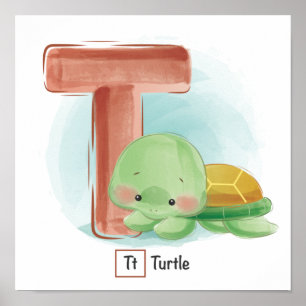 Poster Alphabet animal mignon