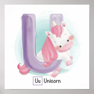 Poster Alphabet animal mignon