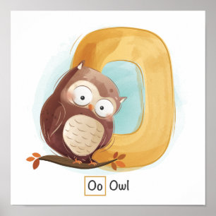 Poster Alphabet animal mignon