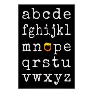 Poster Alphabet anti-Trump - Nope V