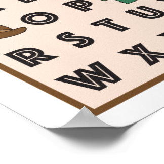 Poster alphabet cowboy