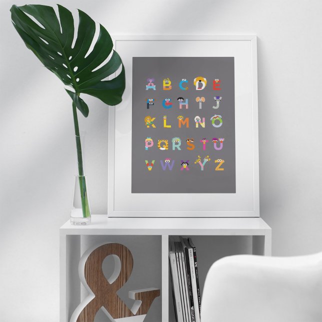 Poster Alphabet de rue Sésame personnalisable (Créateur téléchargé)