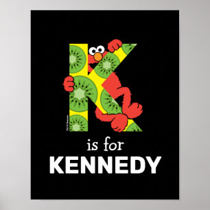 Poster Alphabet Elmo K Kiwi