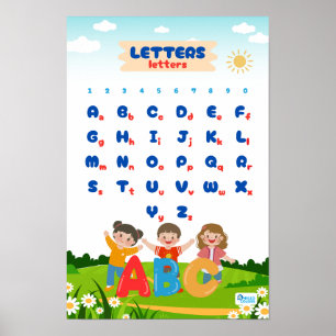 Poster Alphabet et numéros éducatifs