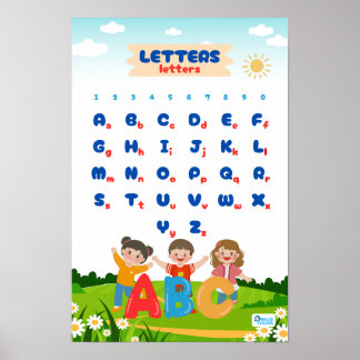 Poster Alphabet et numéros éducatifs