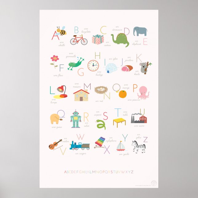 Poster alphabet français (Devant)
