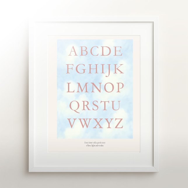Poster Alphabet – L'affiche murale ABC de la nurserie ave (Créateur téléchargé)
