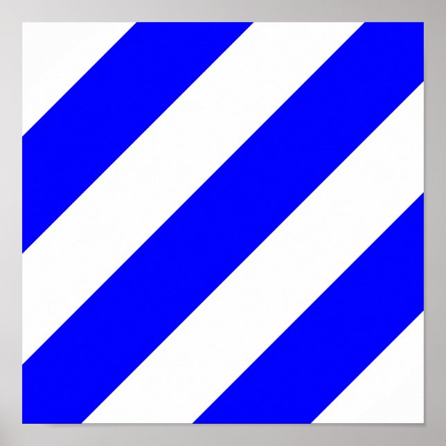 Poster alphabet maritime numéro six symbole drapeau (Devant)