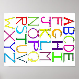 Poster Alphabet Monster