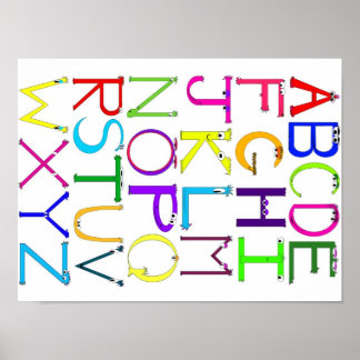 Poster Alphabet Monster