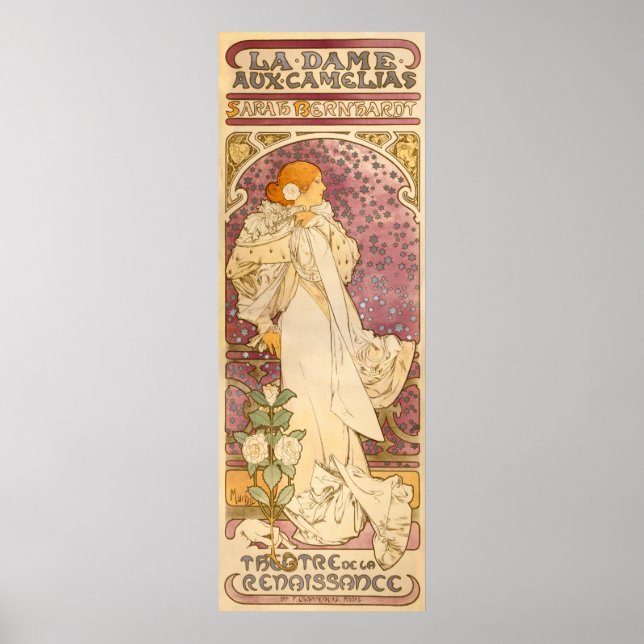 Poster Alphons Mucha La Dame Aux Camelias (Devant)