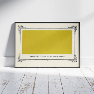 Poster Alphonse Allais, April Fools, Jaune, Art Abstrait