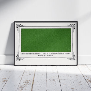 Poster Alphonse Allais, Avril Fools, Vert, Art Abstrait