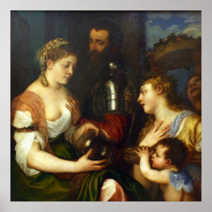 Poster Alphonse d'Alvalos, Marquis du Vasto - Titien