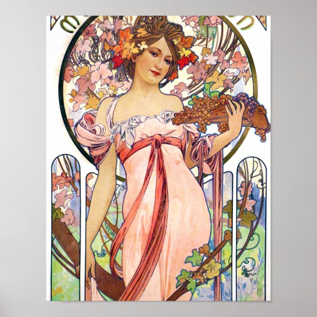 Poster Alphonse Mucha (Devant)