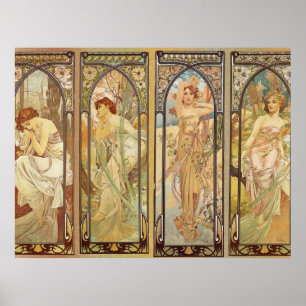 Poster Alphonse Mucha - Art Nouveau Master