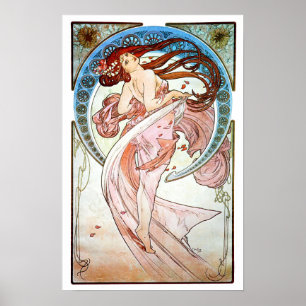 Poster Alphonse Mucha Dance