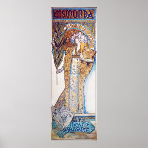 Poster Alphonse Mucha déesse