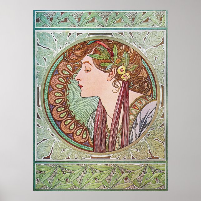 Poster Alphonse Mucha Goddess Art (Devant)
