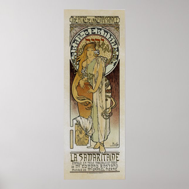 Poster Alphonse Mucha ~ La Samaritaine (Devant)