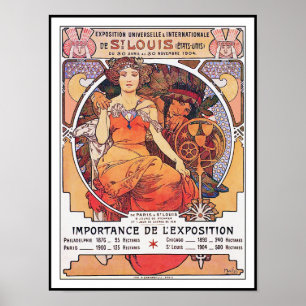 Poster Alphonse Mucha - l'Exposition universelle St Louis