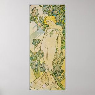 Poster Alphonse Mucha. L'Iris/Iris, 1897
