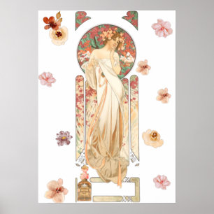 Poster Alphonse Mucha - Lithographie de l'essence de Sylv