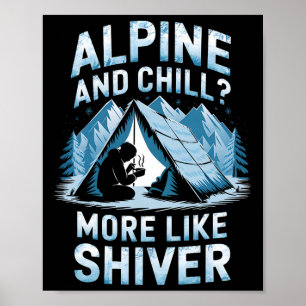 Poster Alpin et glacial Plus comme alpin et frisson grimp