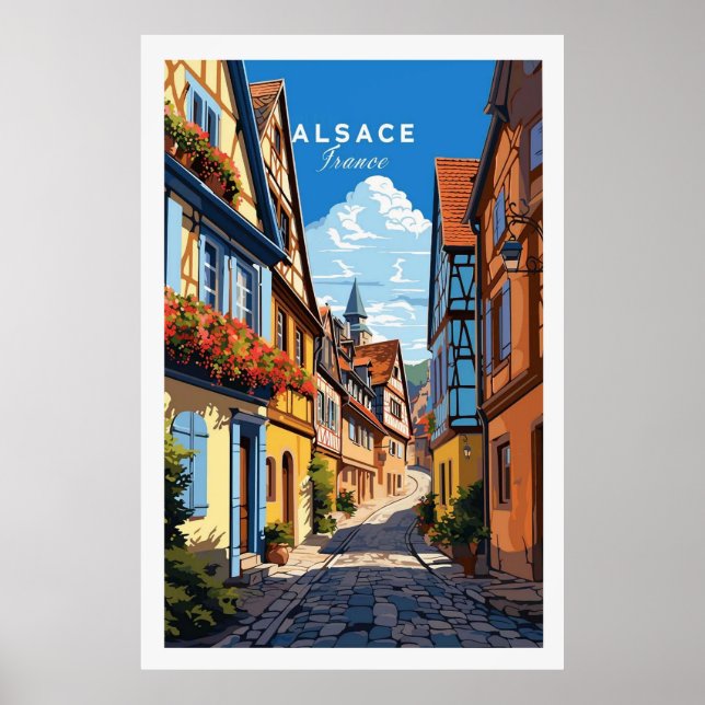 Poster Alsace France (Devant)