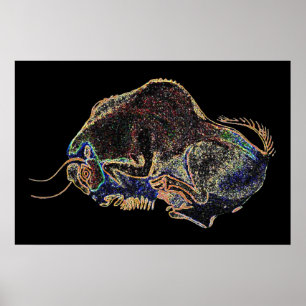 Poster Altamira Bison en Psychedelivision