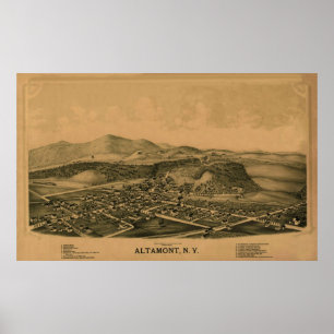 Poster Altamont NY 1889