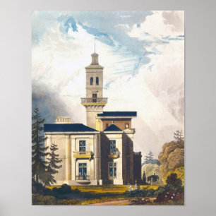 Poster Altitude d'une villa ou d'un pavillon de chasse