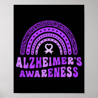 Poster Alzheimer et #39 ; s Sensibilisation mignon pourpr