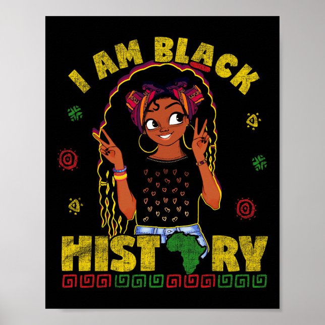 Poster Am Mois D'Histoire Noire Pour Les Enfants Filles A (Devant)