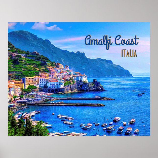 Poster Amalfi Italie Europe Photographie moderne Voyage (Devant)